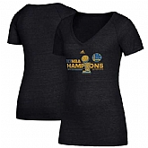 Women's Golden State Warriors 2017 NBA Champions T-Shirt Black FengYun,baseball caps,new era cap wholesale,wholesale hats